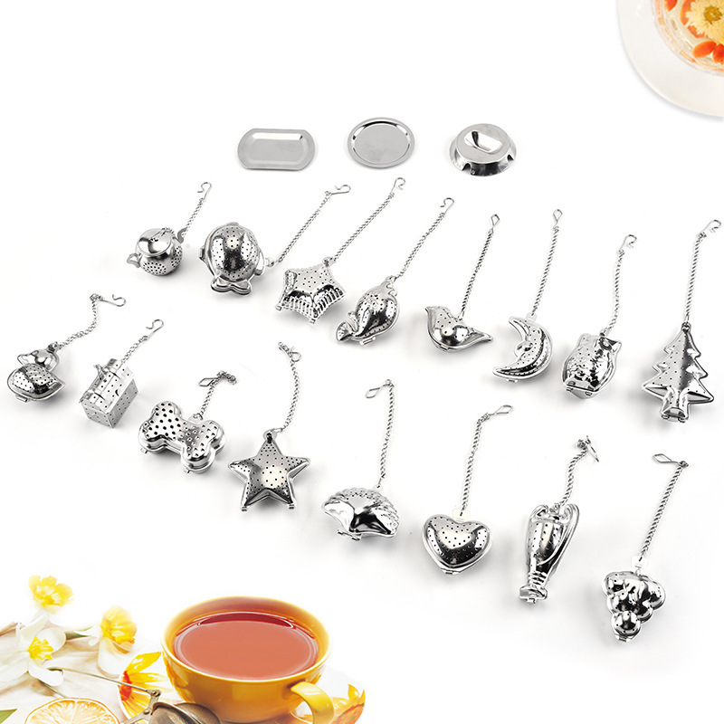 Hot Sale Stainless Steel Cute Leaf Strainer Filter Diffuser Loose Tea Infuser