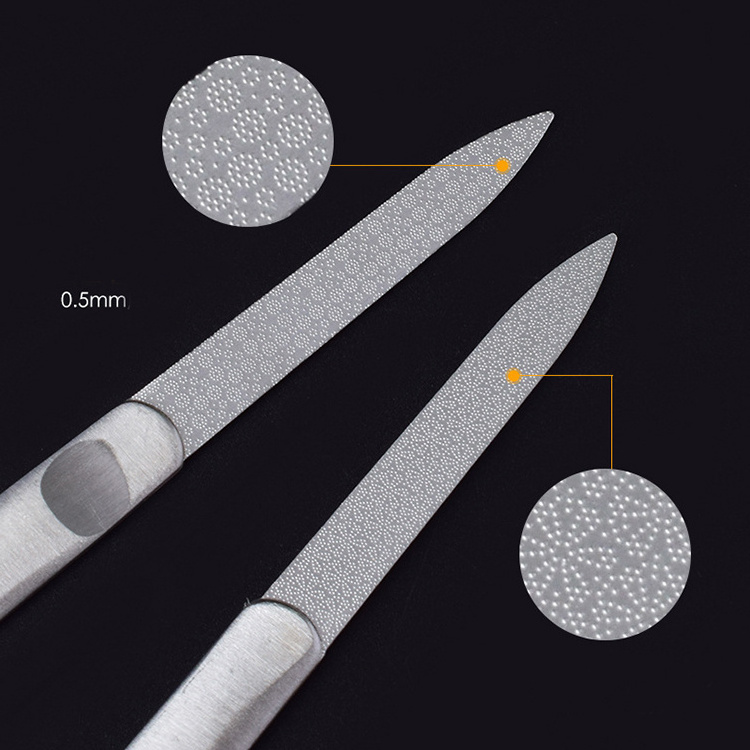 Wholesales High-end Stainless Steel  Personal Care  Manicure Pedicure  Beauty Tool Nail File for Gift and Promotion