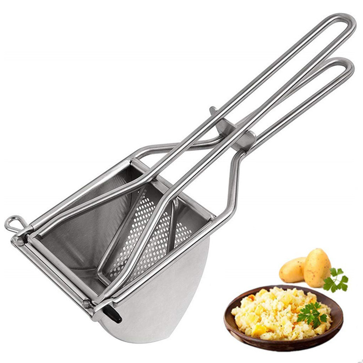 Wholesale  Stainless Steel Premium Manual Mashed Potato Maker Fruit Masher Potato Masher Ricer