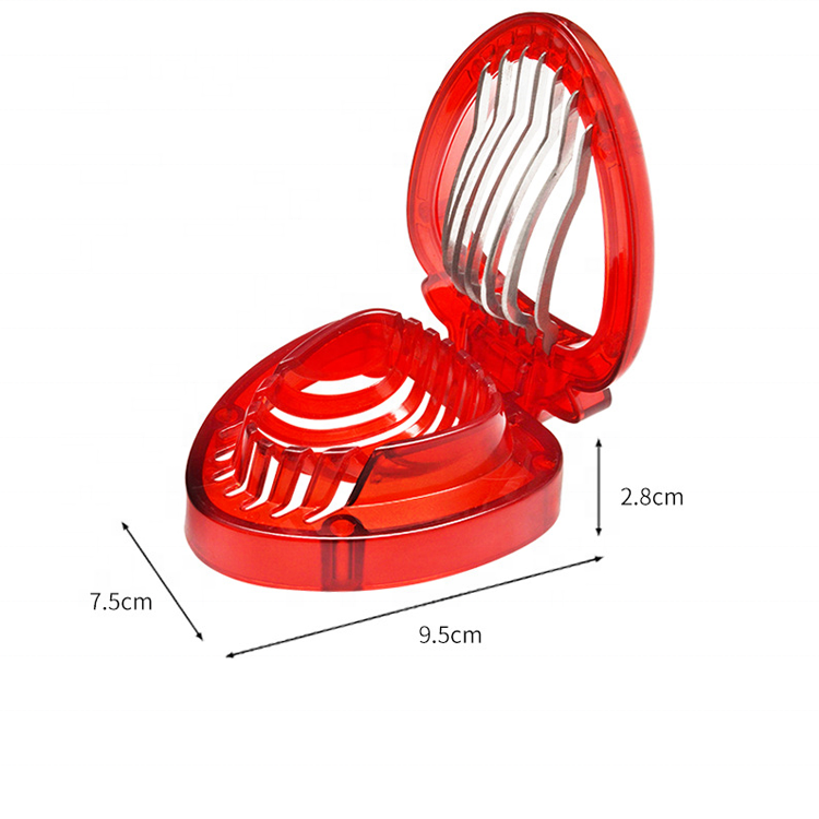 Hot Sale Stainless Steel Blade Craft Fruit Tools Kitchen Cutter Strawberry Section Slicer