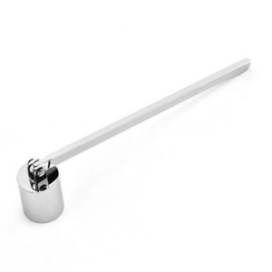 Stainless Steel Extinguisher Preventing Wax Spray Candle Snuffer Silver