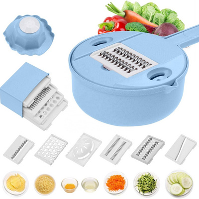 Hot Sale Multifunction Chopping Vegetable Mandoline Slicer - 10 in 1 Vegetable Spiralizer Cutter and Shredder