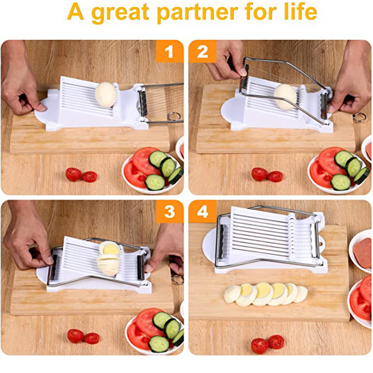 Hot Sale Meat Spam Cheese Cutter Tool Stainless Steel Wire Egg Slicer Multipurpose Luncheon Meat Slicer