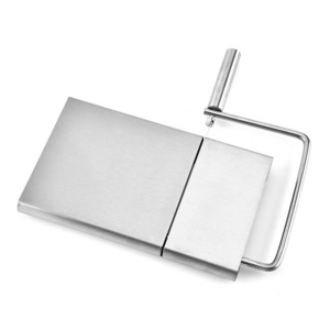 Stainless Steel Wire Butter Cutter with Serving Board Cheese Slicer