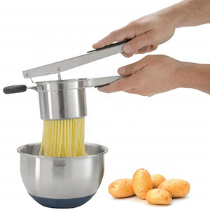 Hot Sale Stainless Steel  Fruit Press and Ricer Potato Masher with Soft Grip Handle