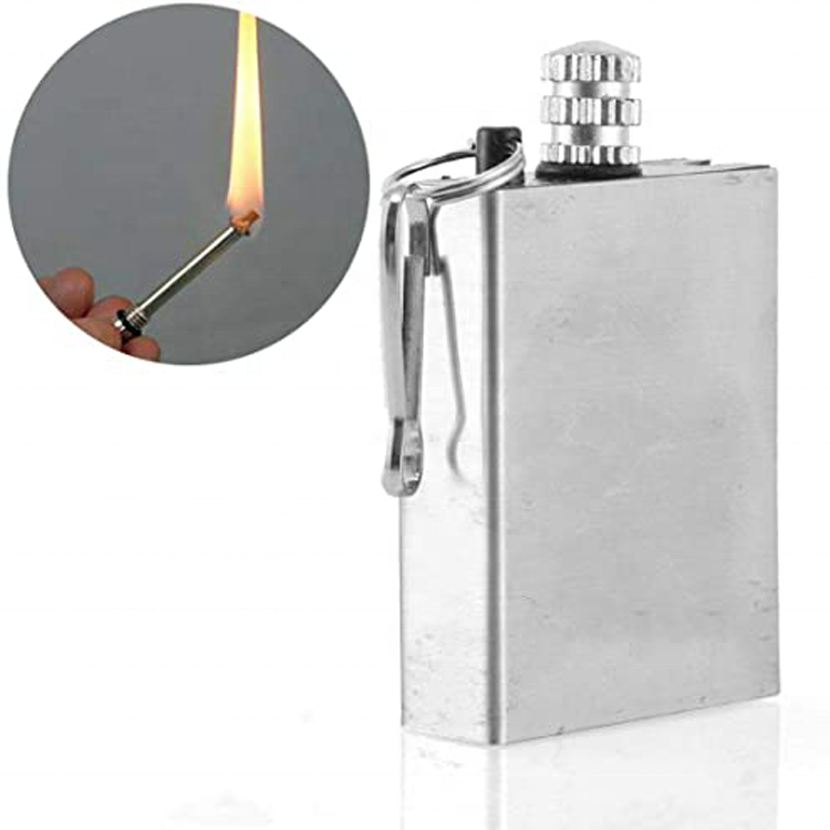 Waterproof Outdoor Camping Metal Match Lighter Lighter Kit for Outdoor Hiking Camping