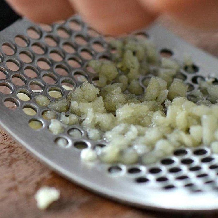 Stainless Steel Ginger Crusher Squeezer Garlic Press Rocker