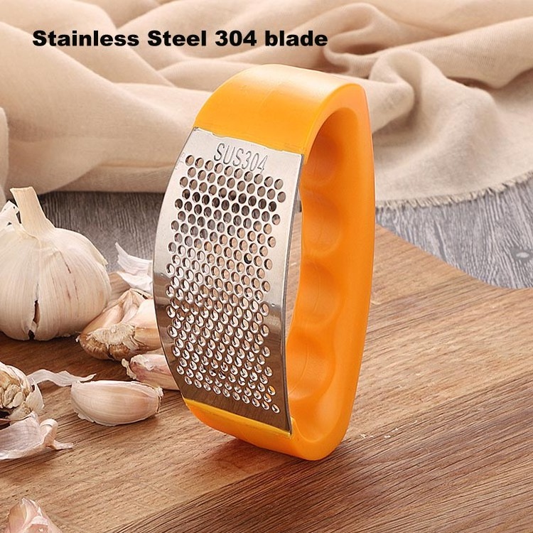 Dishwasher Safe Stainless Steel Ginger Crusher Squeezer Garlic Press Rocker With Ergonomic Handle