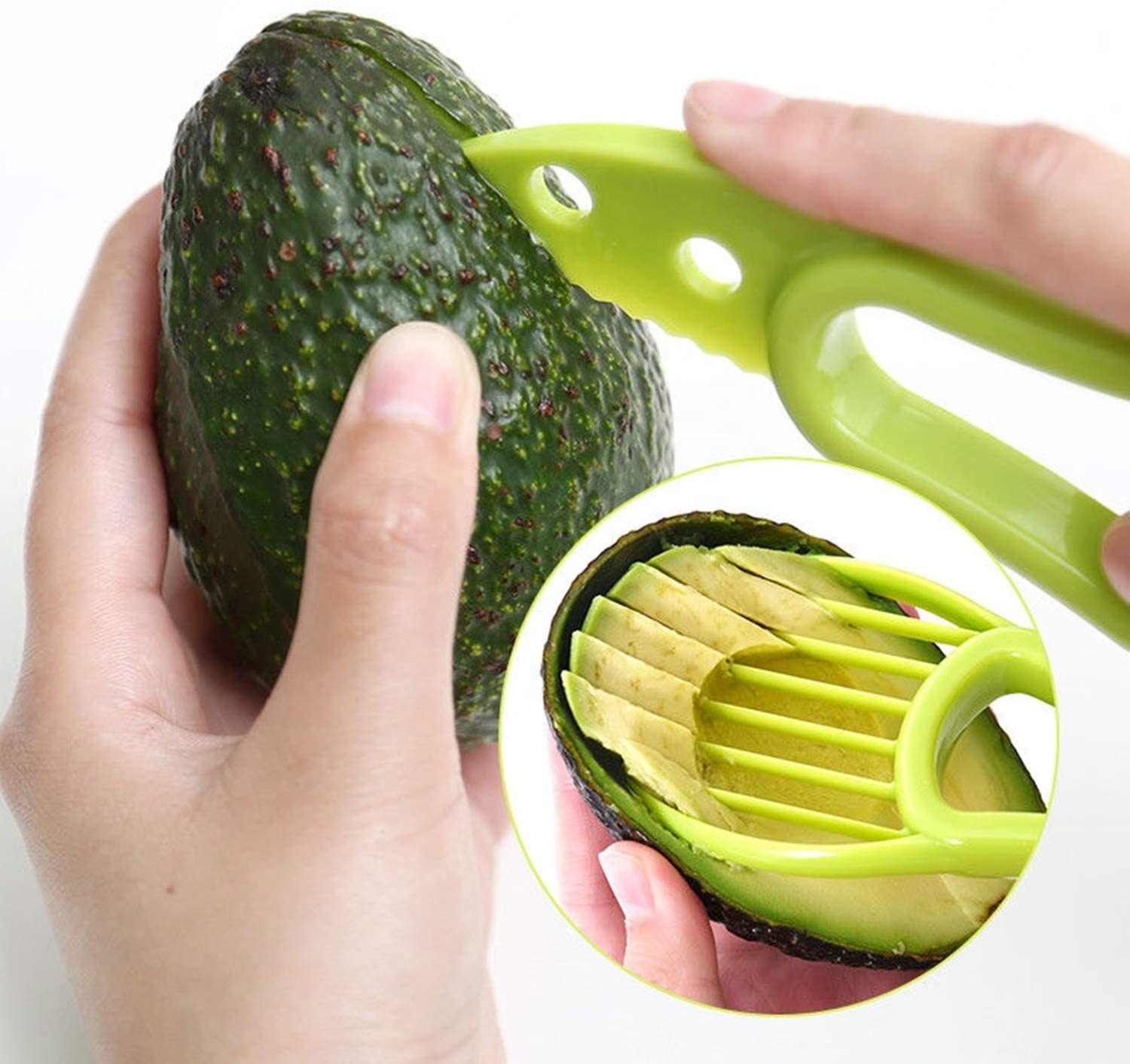 Hot Sale Avocado Pitters 3 -In-1 Multifunctional Avocado Slicer 2Pcs Avocado Slicer Tool