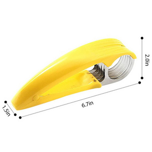 Kitchen Accessories Banana Slicer Fruit Vegetable Sausage Slicer Safe Stainless Steel Banana Cutter