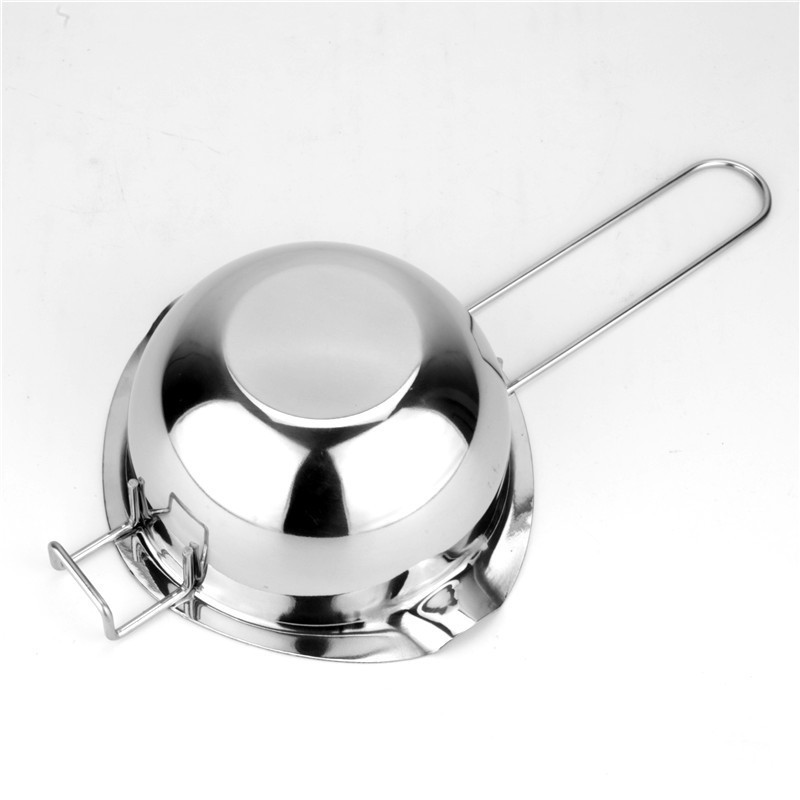 Double Boiler wax melting pot For Candy/Candle/Wax/Chocolate/Butter Stainless Steel Serving Spoon Melting Pot  with Long Handle