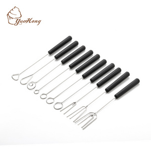 Chocolate Candy Cake Nuts Fruit Dipping Fork Cheese Fondue DIY Decorating Tool Set