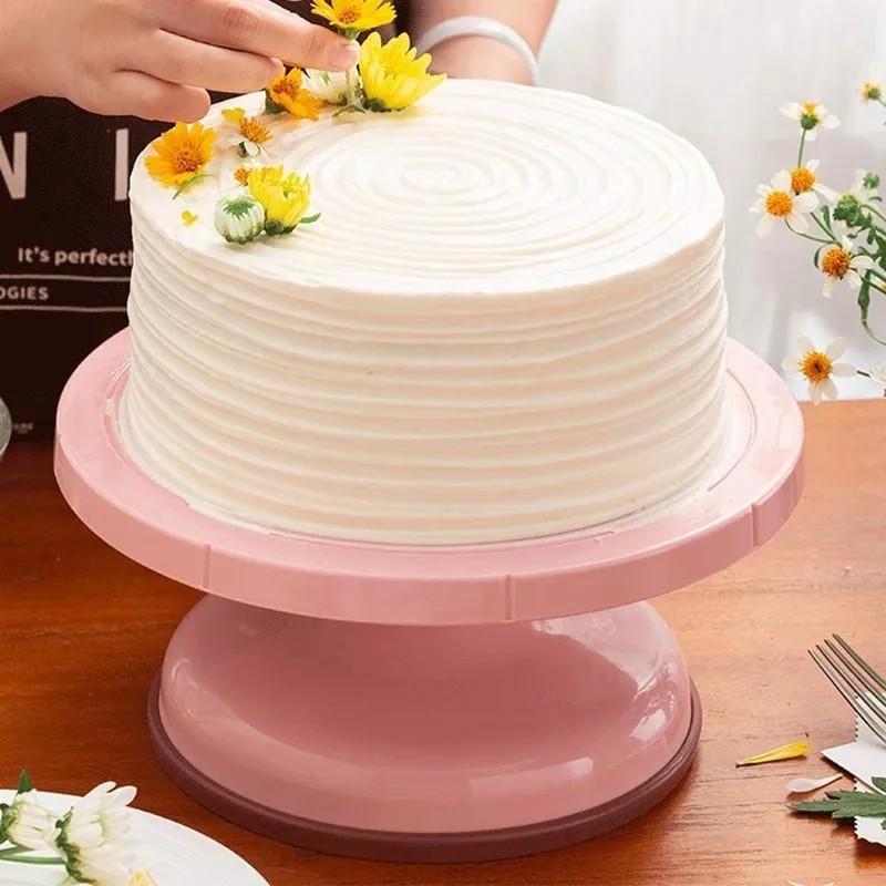 2 pcs Cookie Decorating Turntable 5.5 Inch Mini Spinning Cake Decorating Stand 360 Degree Revolving Cookie Swivel Stand