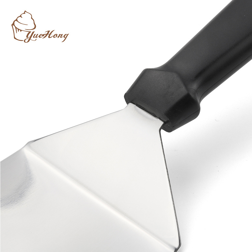 Stainless steel Cake turner, Metal cooking spatula with thicker blade, Pizza cutter