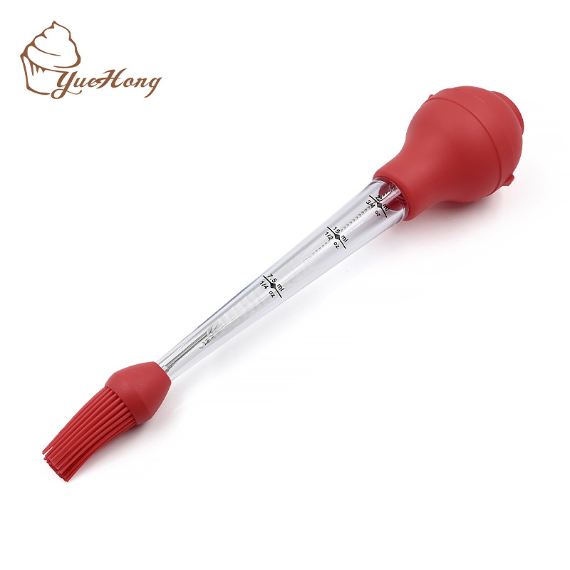 4pcs Turkey Baster Set Heat Resistant Food Grade Silicone Turkey Baster For Cooking And Home Baking Kitchen Tool