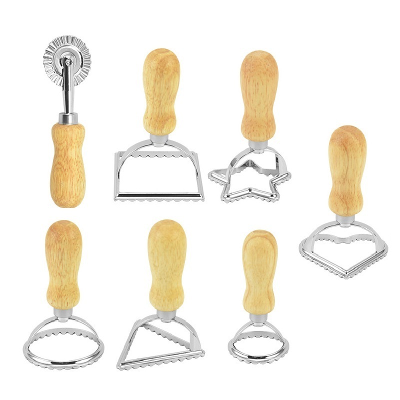 Ravioli Pastry Press Mold Dumpling Lace Embossing Device Maker Mold Biscuits Stamp Cutting Ravioli Maker Stamp Cookie Mold