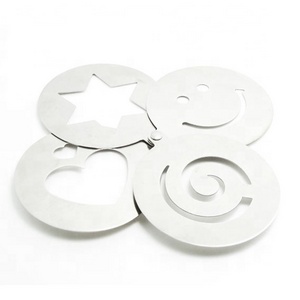 UJ-KT091  Popular 4 Shapes Stainless Steel Coffee Stencil