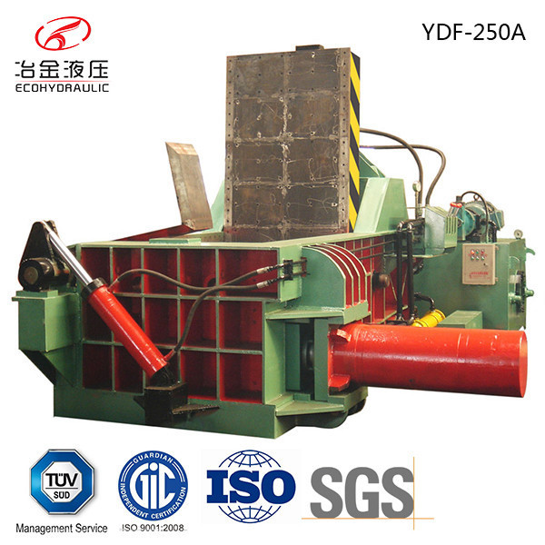 hydraulic compressing scrap metal baling press