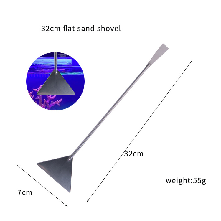 Aquarium Titanium 32CM Sanding Scraper Carbonized Sand Scraper Aquarium  Tools Kit  For Live Plants Grass