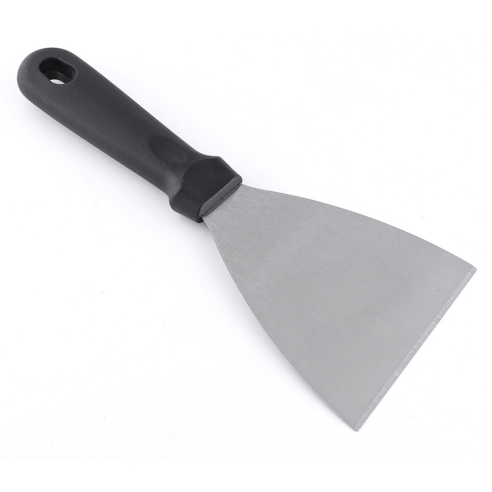 Spatula Hamburger Turner Scraper,  Stainless Steel Metal Spatula and Griddle Scraper Great for BBQ Grill