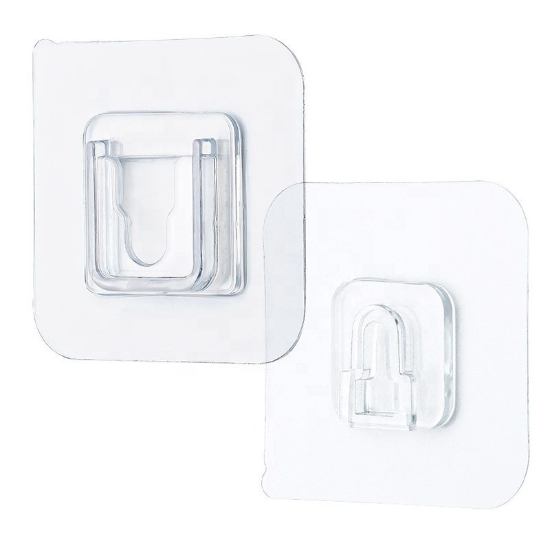 Seamless Wall Hanger Strong Sucker Double-Sided Self Adhesive Hooks for Bathroom Kitchen Door