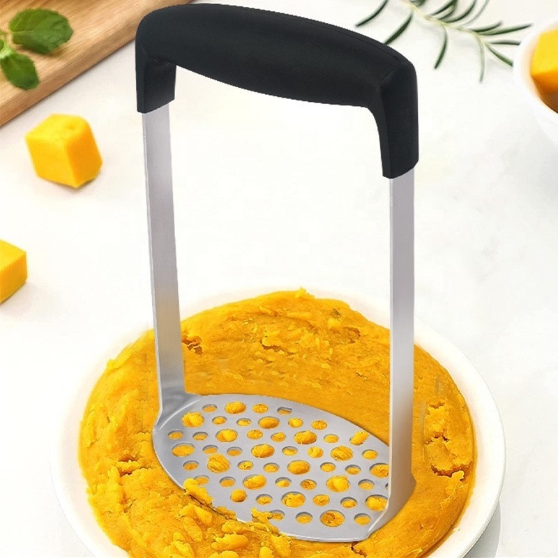 Stainless Steel Potato Press Masher fried Beans Crusher Mashed Potato Maker Apple Sauce Fruits Tool