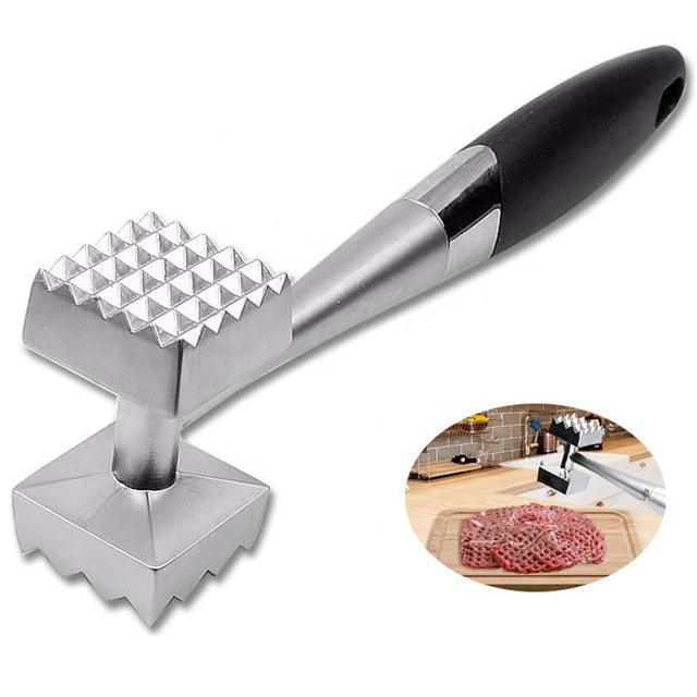 Hot Sale Kitchen Tool Zinc Alloy Meat Hammer Meat Tenderizer Mallet