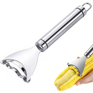 Stainless Steel Manual Vegetable Peel Sheller Kernel Stripper Machine Remover Cutter Corn Shaver Peeler For Kitchen