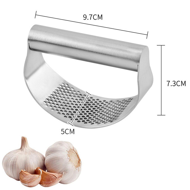 Kitchen Gadgets Chopper Stainless Steel Squeezer Slicer Mincer Roller Ginger Rocker Manual Garlic Crusher Masher Grinder Press