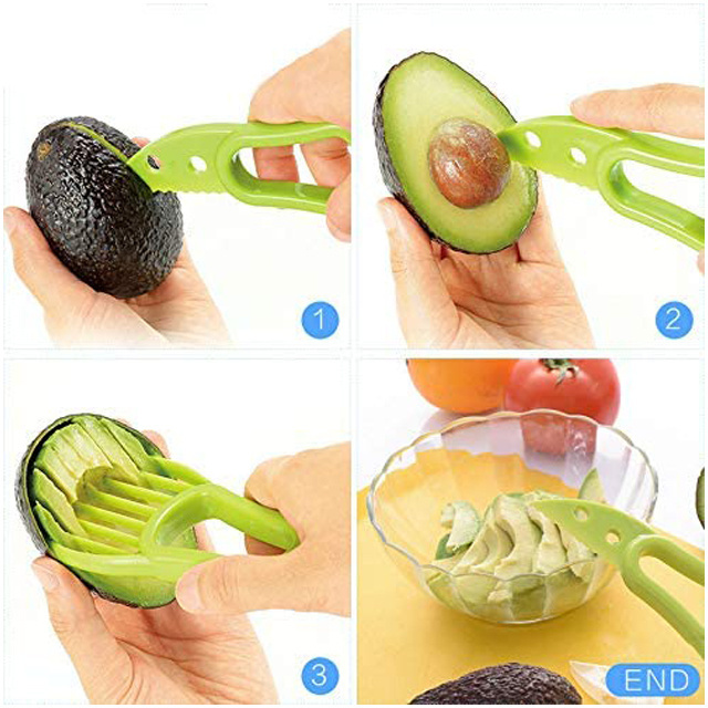 Plastic fruit avocado cutter knife corer kitchen gadget Kiwi slicer