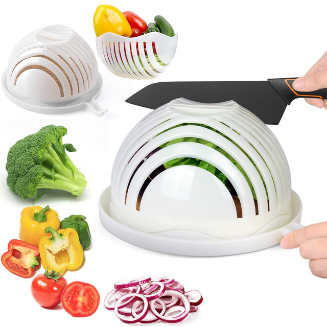 Hot selling plastic Fruit Vegetable Chopper marker cutter bowl multi-function salad slicer