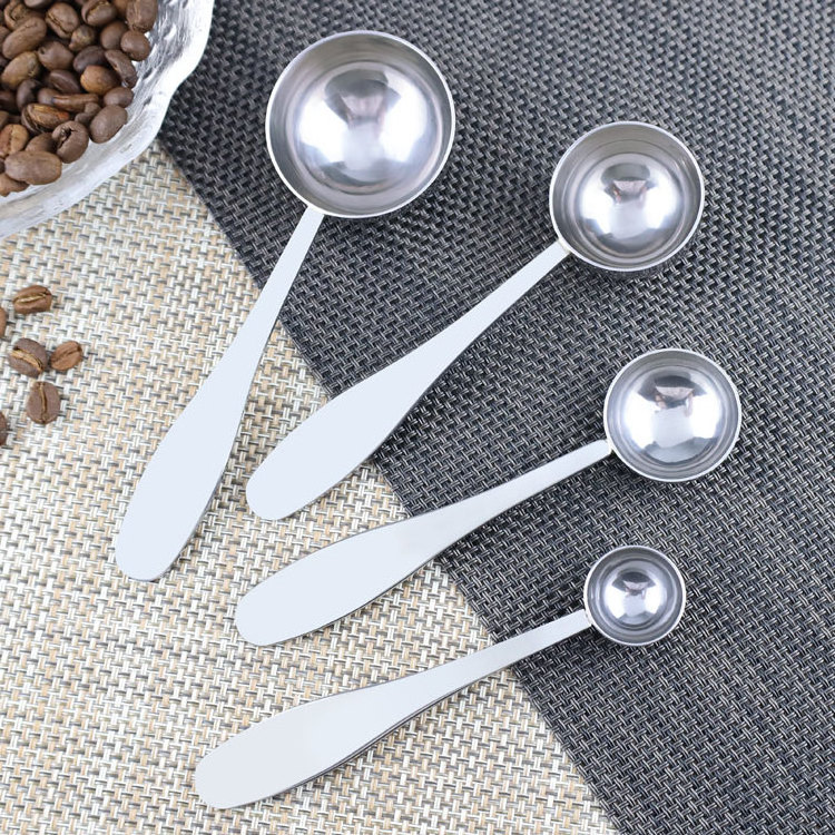 Premium Metal 15ml coffee scoop stainless steel bean matcha tea measuring spoon