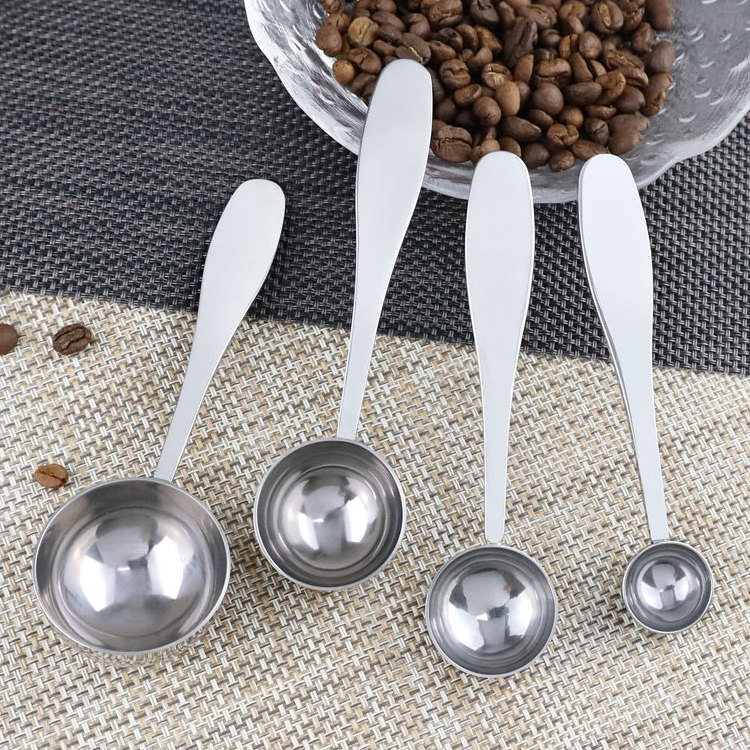 Premium Metal 15ml coffee scoop stainless steel bean matcha tea measuring spoon