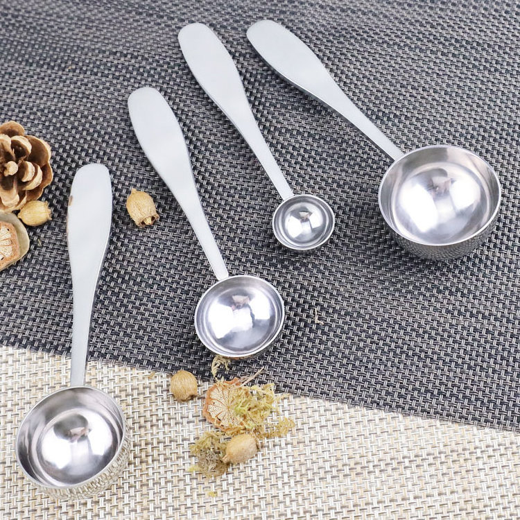 Premium Metal 15ml coffee scoop stainless steel bean matcha tea measuring spoon