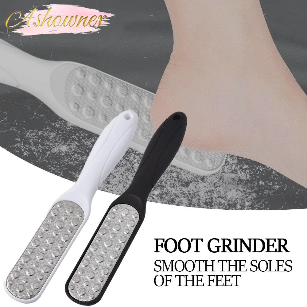 Double-sided Foot Calluses Foot Care Tool File Stainless Steel Footplate Foot Grinder for Feet Dead Skin Remover Heel Exfoliate