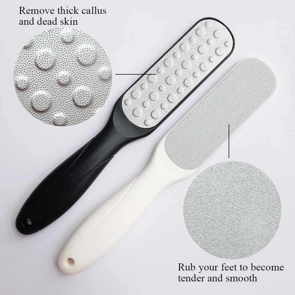 Double-sided Foot Calluses Foot Care Tool File Stainless Steel Footplate Foot Grinder for Feet Dead Skin Remover Heel Exfoliate