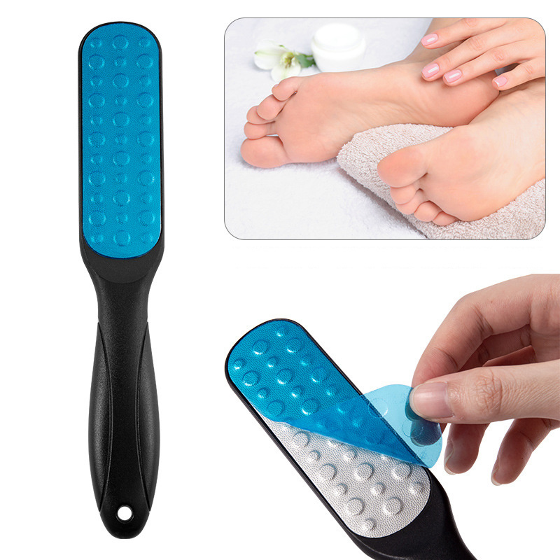 Double-sided Foot Calluses Foot Care Tool File Stainless Steel Footplate Foot Grinder for Feet Dead Skin Remover Heel Exfoliate