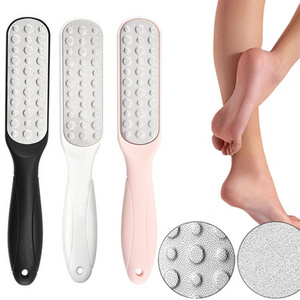 Double-sided Foot Calluses Foot Care Tool File Stainless Steel Footplate Foot Grinder for Feet Dead Skin Remover Heel Exfoliate