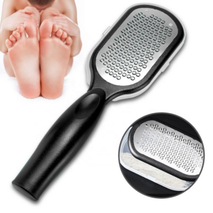 New Stainless Steel Portable Rasp Pedicure Foot File Callus Remover Dead Skin Foot Scraper Foot Grater Scrubber For Wet Dry