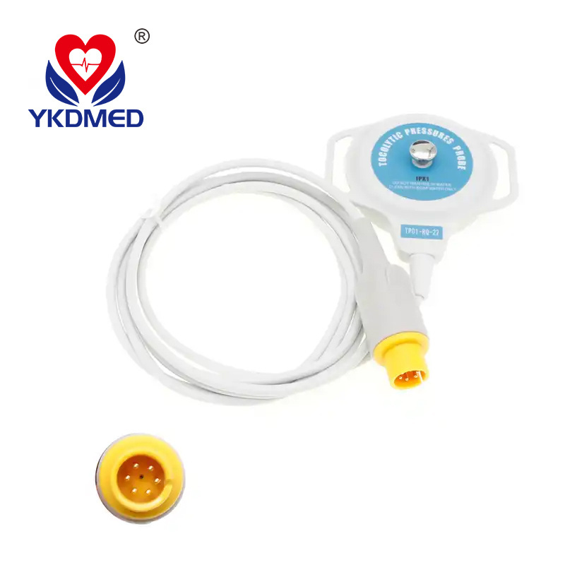 Reusable Pregnancy Fetal Monitor 6 Pin TOCO Ultrasound Probe Transducer Compatible With Bistos BT-350