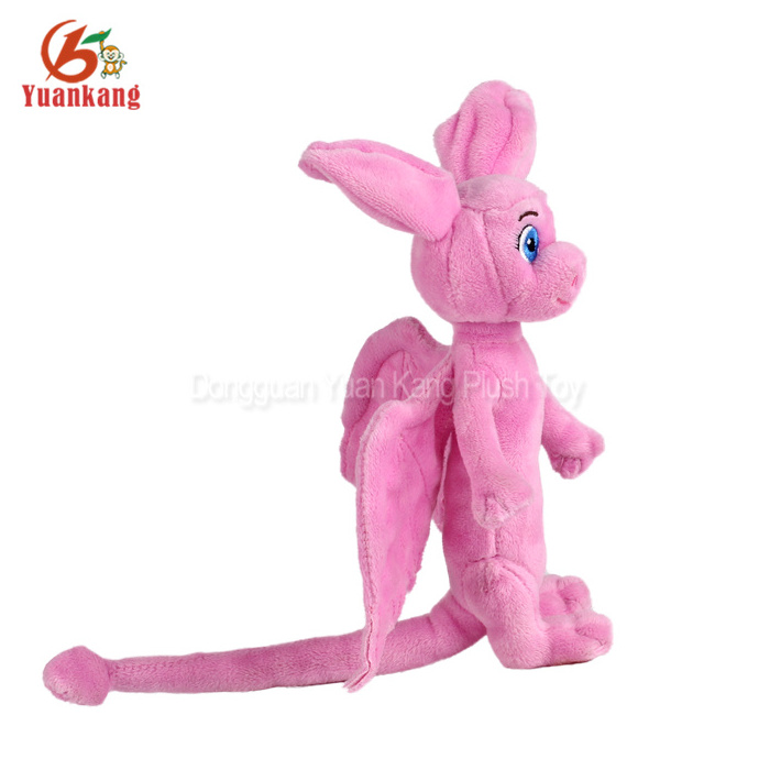 OEM Plush custom made stuffed Pink baby dragon family animals soft toys