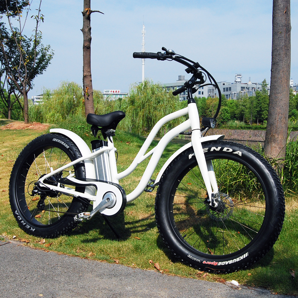 Cityscape Electric Bike 500W Electric City Cruiser Bicycle Up to 40 Miles Removable Battery Shimano 7 Speed for women