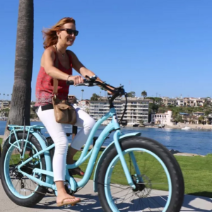 Cityscape Electric Bike 500W Electric City Cruiser Bicycle Up to 40 Miles Removable Battery Shimano 7 Speed for women