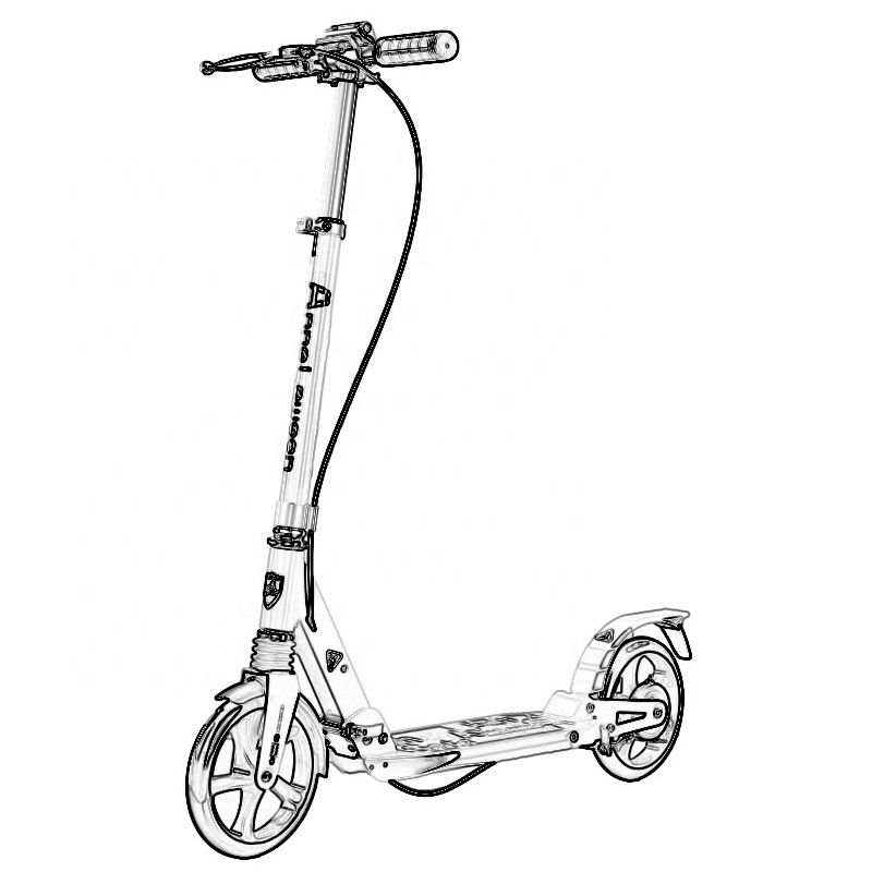 Hot sale cheap price urban kick scooter with two 200mm PU wheel scooter pedal for adult