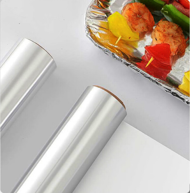 Pie Dish Baking Household Food Service Soft Temper Cut Sheets Wrap Rolls Aluminum Foil Paper Rolls for Kitchen Cooking