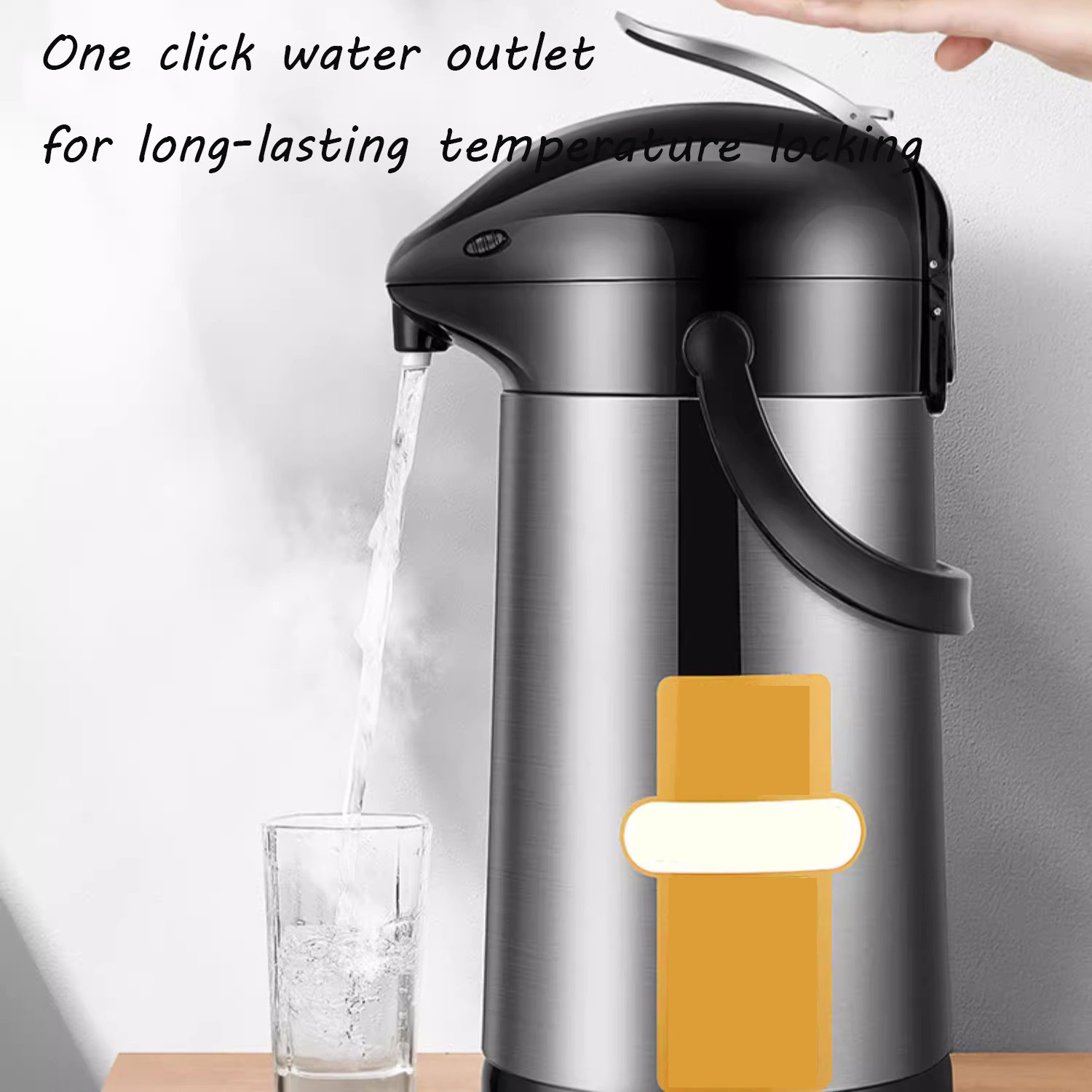 Large Vacuum Insulated Stainless Steel Flask Water Coffee Dispenser Airpot Thermos Plastic Thermal for Drinking