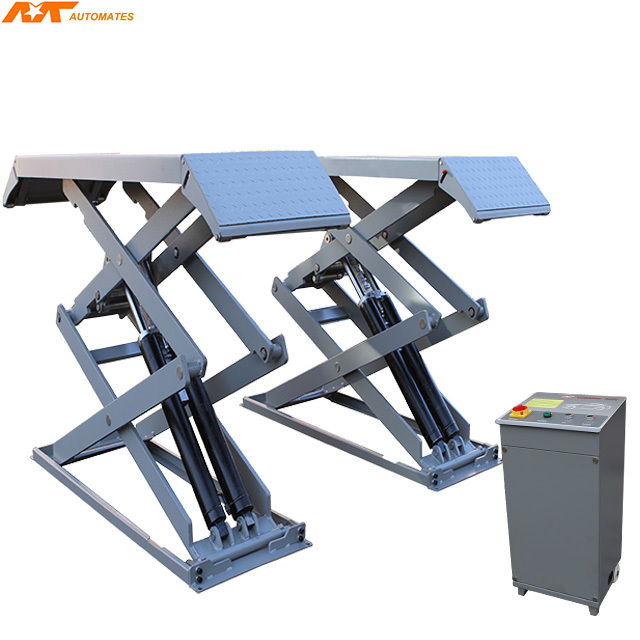 Top grade used automotive garage car super thin scissor lift for sale