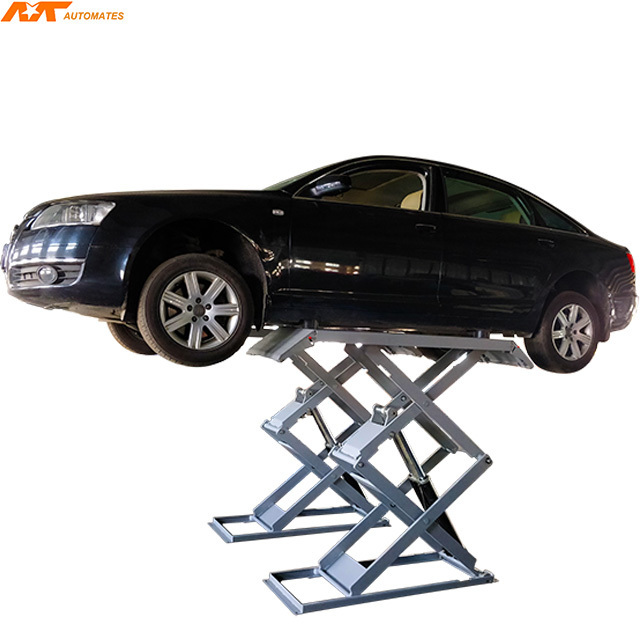 Top grade used automotive garage car super thin scissor lift for sale