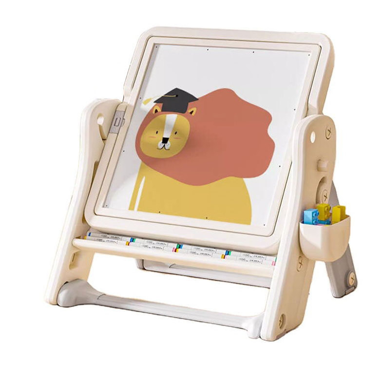 Children Activity Table 2 in 1 Double-Sided Art Easel Drawing White Board for Toddler Kids Bedroom and Living Room