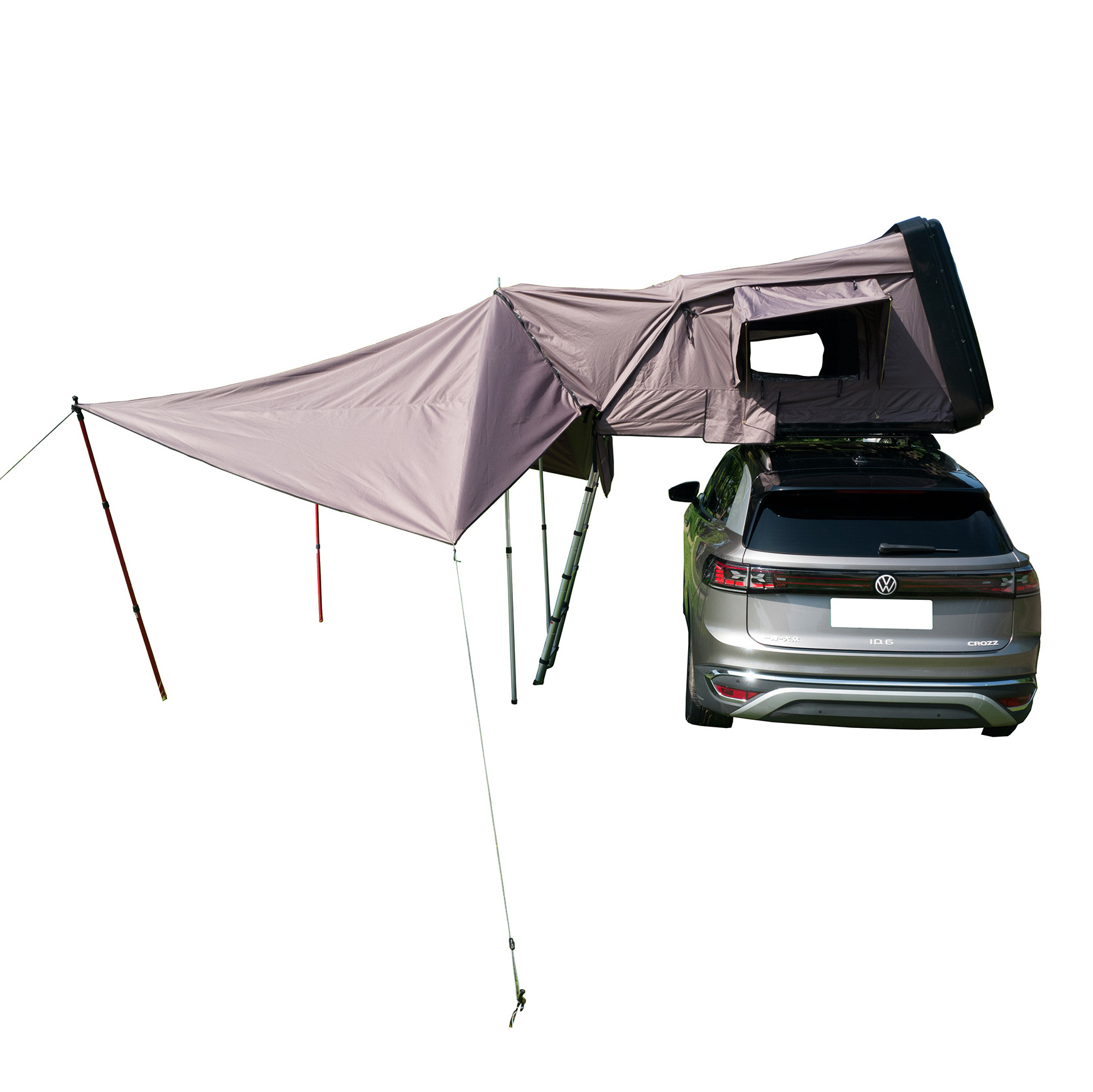 4 people OEM Shell car top roof tent triangle Offroad Camper Van roof top tent with solar